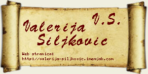 Valerija Šiljković vizit kartica